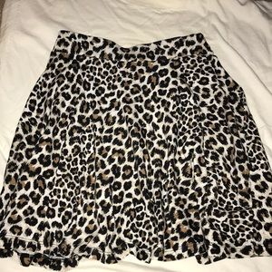 Juniors Cheetah-Print Skater Skirt